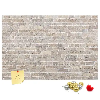 Tablica korkowa Klasyczny mur z cegieł