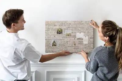 Tablica korkowa Klasyczny mur z cegieł