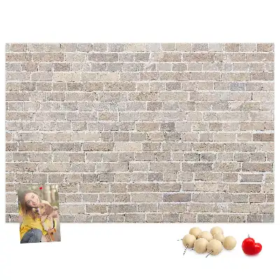 Tablica korkowa Klasyczny mur z cegieł