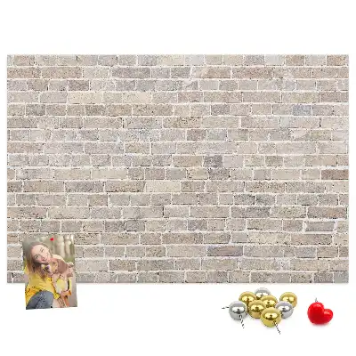 Tablica korkowa Klasyczny mur z cegieł