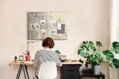Tablica korkowa dla dzieci Cień palmy piasek