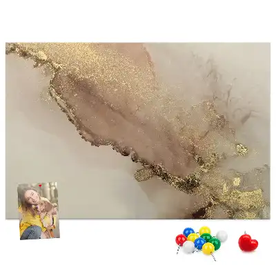 Tablica korkowa Złoty marmur