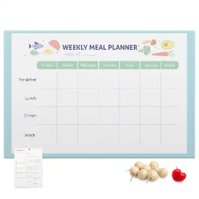 Ozdobna tablica korkowa do kuchni jako organizer menu