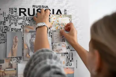 Tablica korkowa dla dzieci Kontynenty z literami