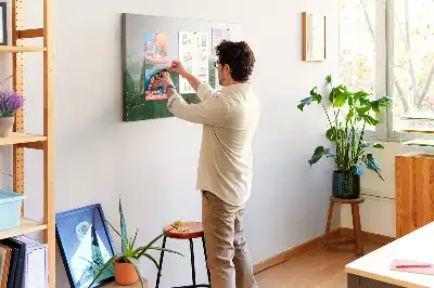 Tablica korkowa Abstrakcja liście