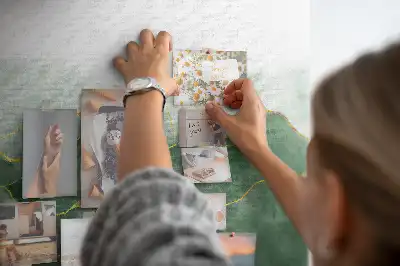 Tablica korkowa Abstrakcja liście