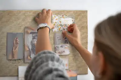 Ozdobna tablica korkowa Kompas na płótnie