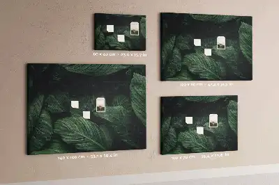 Tablica korkowa z motywem tropikalnej monstery