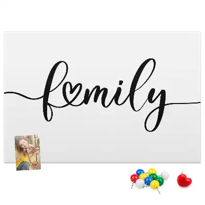 Tablica korkowa z napisem Family