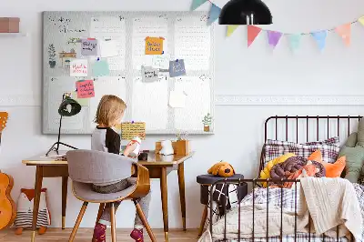 Ozdobna tablica korkowa Przytulny planer na tydzień