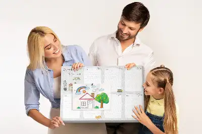 Ozdobna tablica korkowa Przytulny planer na tydzień