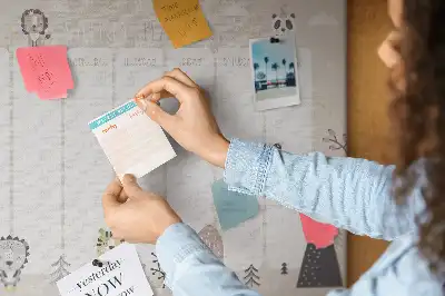 Tablica korkowa Plan tygodniowy