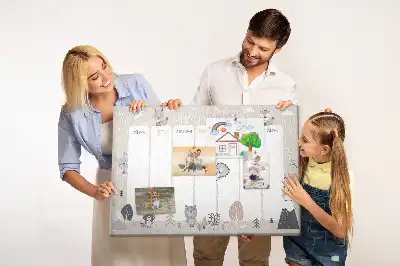 Ozdobna tablica korkowa Zwięrzecy planer