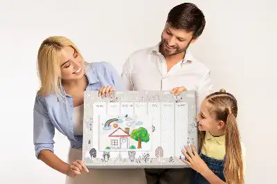 Ozdobna tablica korkowa Zwięrzecy planer
