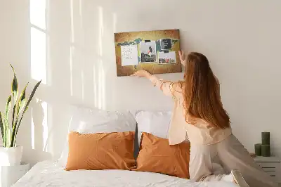 Tablica korkowa dla dzieci z motywem retro mapy świata