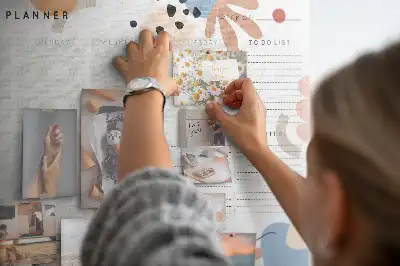Tablica korkowa dla dzieci Planer na cały tydzień