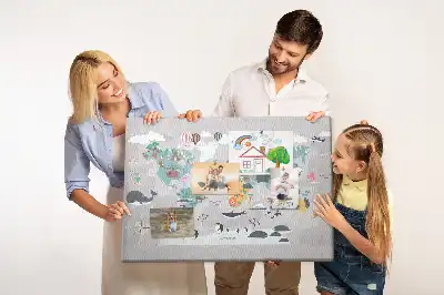 Tablica korkowa Kreskówkowa mapa