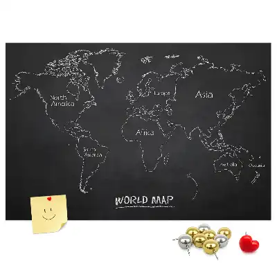 Tablica korkowa Mapa świata kraje
