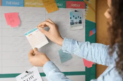 Tablica korkowa dla dzieci Plan lekcji