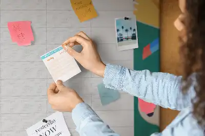 Tablica korkowa dla dzieci Plan lekcji