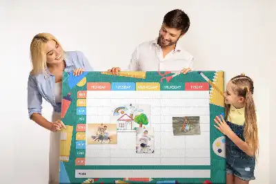 Tablica korkowa dla dzieci Plan lekcji