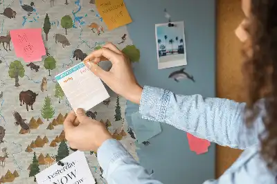 Tablica korkowa Polska Mapa zwierząt