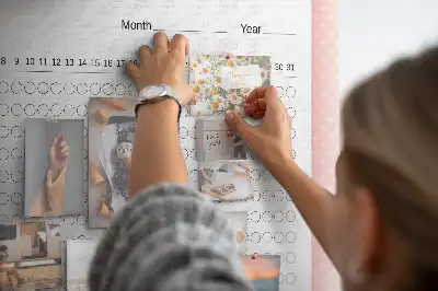 Korkowa tablica Śledzenie nawyków
