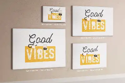 Tablica korkowa z nadrukiem inspirującego zdania