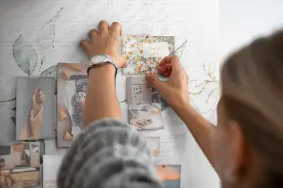 Tablica korkowa ozdobna Abstrakcja liście