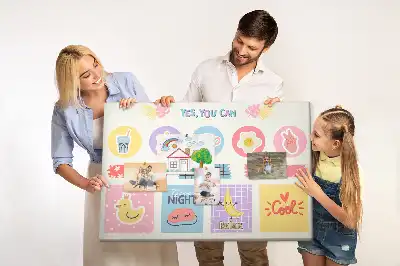 Korkowa tablica Planer szkolny