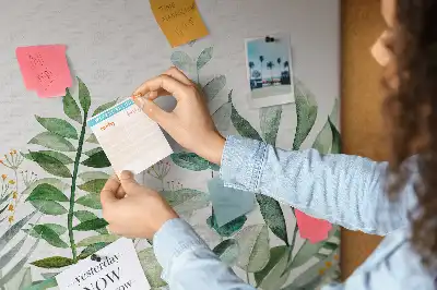 Ozdobna tablica korkowa Akwarela liście