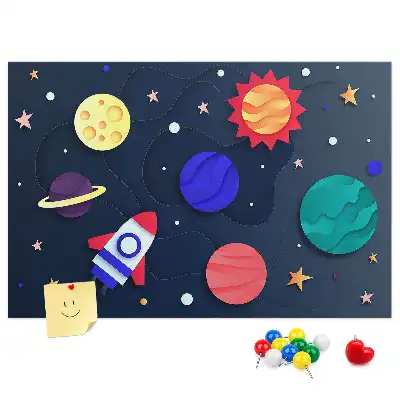 Tablica korkowa Dziecięcy kosmos