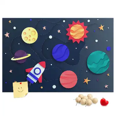 Tablica korkowa Dziecięcy kosmos