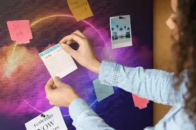 Tablica korkowa 3D abstrakcja dym