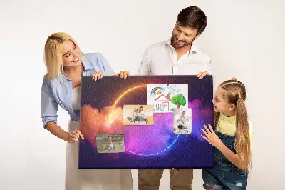 Tablica korkowa 3D abstrakcja dym