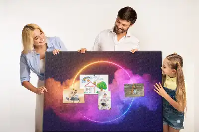 Tablica korkowa 3D abstrakcja dym