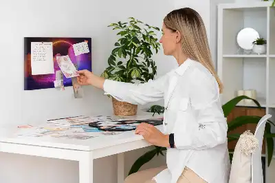 Tablica korkowa 3D abstrakcja dym