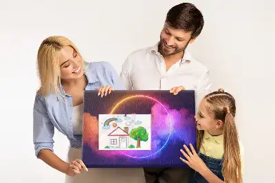 Tablica korkowa 3D abstrakcja dym