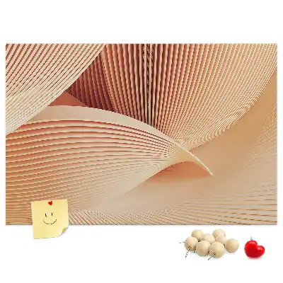 Tablica korkowa dla dzieci Fale abstrakcja wzór