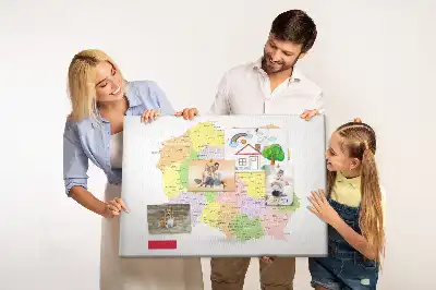 Korkowa tablica Mapa Polski