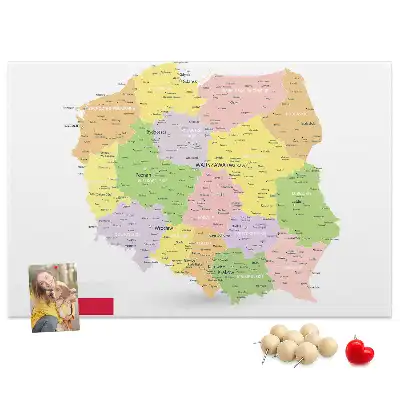 Korkowa tablica Mapa Polski