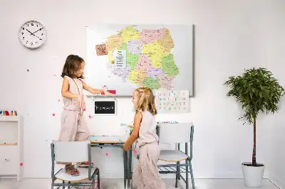 Korkowa tablica Mapa Polski