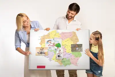 Korkowa tablica Mapa Polski