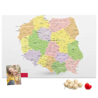 Korkowa tablica Mapa Polski