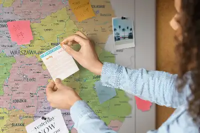 Tablica korkowa dla dzieci Mapa Polski