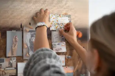 Ozdobna tablica korkowa Pole wschód słońca