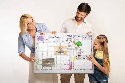Tablica korkowa ozdobna Miesięczny planer