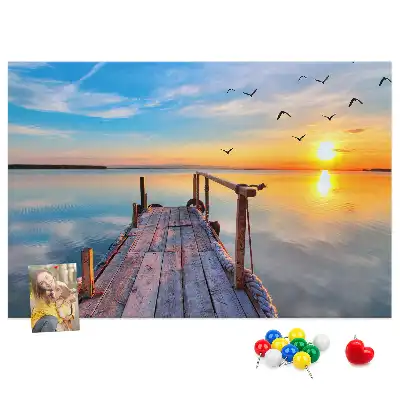 Tablica korkowa Jezioro pomost