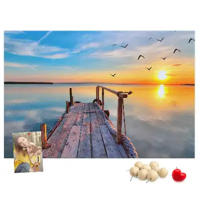 Tablica korkowa Jezioro pomost