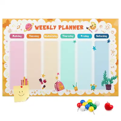 Tablica korkowa ozdobna Plan lekcji